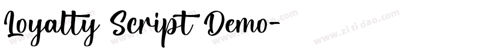 Loyalty Script Demo字体转换